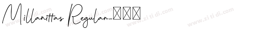 Millanittas Regular字体转换
